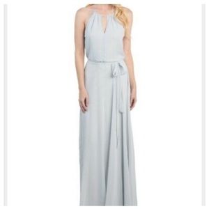 Amsale Nouvelle light blue dress
